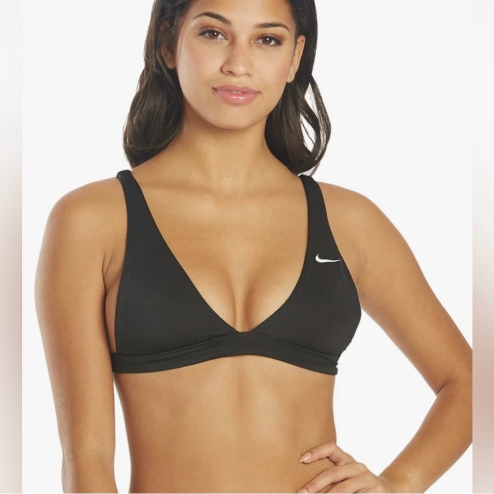 Nike NWT Swim Bralette Bikini Top Black Size XL